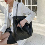 High Leather Totes Bags For Women Shoulder Bags Large Capacity Shoppers Bag