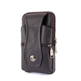 High Leather Waist Bag for Outdoor Sports