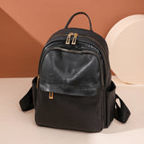Vintage Backpack Female Pu Leather Bag Women's Backpack School Bag