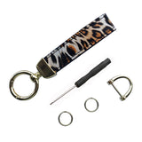 Leopard Pattern PU Leather Car Keychain Gift Key Wallet