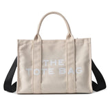 Large Capacity Canvas Handbags Female Hand Shoulder Messenger Bags Lady