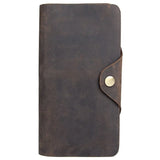 High Man Purse Cow Leather Wallet Men Crazy Horse Leather Long Style