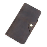 High Man Purse Cow Leather Wallet Men Crazy Horse Leather Long Style