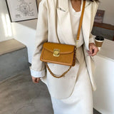 Retro Leather Crossbody Bag for Ladies
