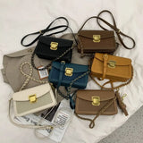 Retro Leather Crossbody Bag for Ladies