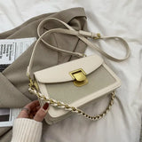 Retro Leather Crossbody Bag for Ladies