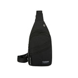 High Men Chest Bag Anti-Theft Sling Pack USB Charge Port Satchel