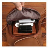 High Men Waist Pack Vintage Messenger Shoulder Bag PU Leather Mobile Phone Bag