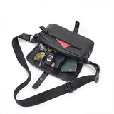 Men's PU Leather Chest Bag Crossbody Small Shoulder Handbag