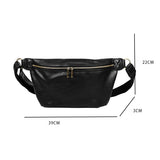 Men's Retro Waist Bag Chest Bag Large Capacity