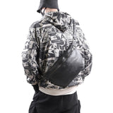 Men's Retro Waist Bag Chest Bag Large Capacity