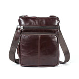 Leather Messenger Bag Men Shoulder Crossbody Handbag Small Male