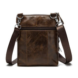 Leather Messenger Bag Men Shoulder Crossbody Handbag Small Male