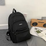 Waterproof Backpack For Women Solid School Travel Bag