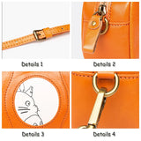 My Neighbor Totoro Leather Shoulder Bag Cowhide Mobile Phone Bag