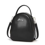 Women Handbag Leather Small Shoulder Bag Zipper Handbag