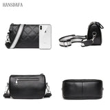 Natural Cowskin Female Shoulder Crossbody Tote Bags for Women