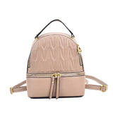 High School Bags for Teenager Girls Shoulder Bag Pu Leather Women Small Packpack