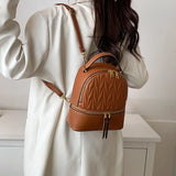 Teenager Girls Shoulder Bag Pu Leather Small Packpacks Ladies Travel Bag