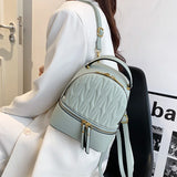 Teenager Girls Shoulder Bag Pu Leather Small Packpacks Ladies Travel Bag