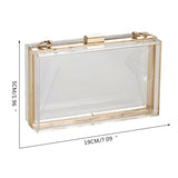 Women Acrylic Evening Shoulder Bag Bridal Clutch Party Prom Wedding Handbag