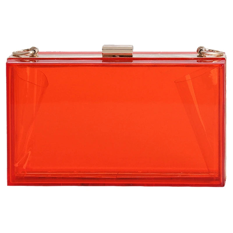 Women Acrylic Evening Shoulder Bag Bridal Clutch Party Prom Wedding Handbag