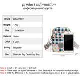 Nylon Floral Messenger Bag Mini Shoulder Multifunctional Phone Bag
