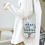 Nylon Floral Messenger Bag Mini Shoulder Multifunctional Phone Bag