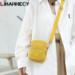 Nylon Floral Messenger Bag Mini Shoulder Multifunctional Phone Bag
