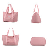 Nylon Women's Shoulder Bag Large Capacity Tote Solid Color Travel Bag
