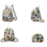 Nylon Floral Women Backpack Multifunctional Travel Bag