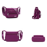 Nylon Style Ladies Shoulder Bag Solid Women Messenger Bags