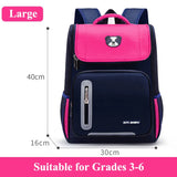 Nylon Schoolbag for Primary School Kids Aged 6-12