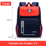 Nylon Schoolbag for Primary School Kids Aged 6-12