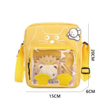 Nylon Shoulder Bag Cartoon Tote Cross Body Handbag for Women