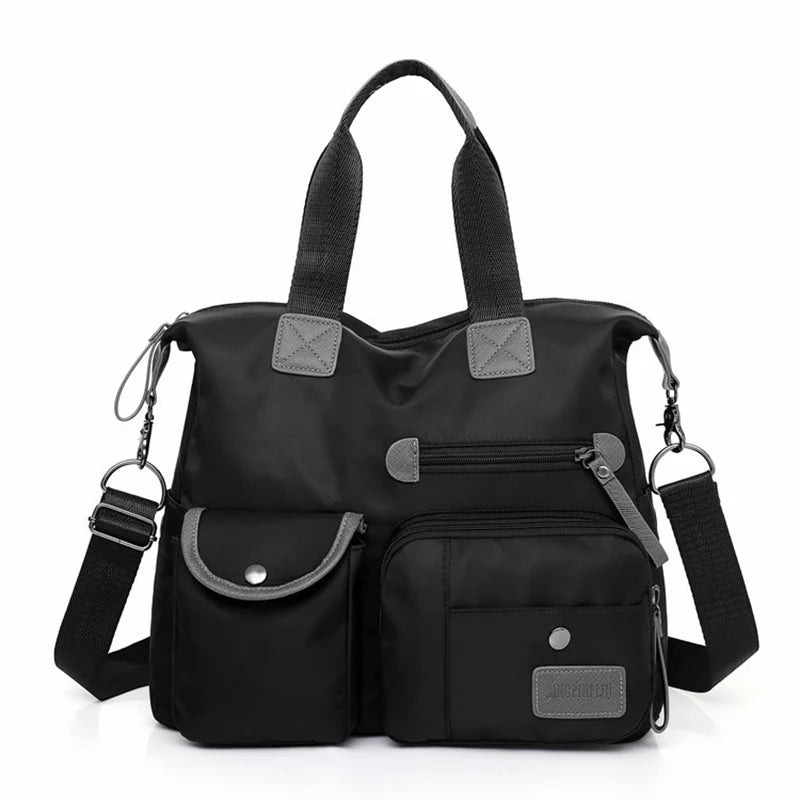 Waterproof Nylon Women Messenger Bag Large Capacity Handbag