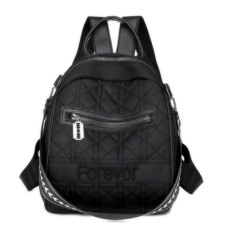 High Capacity Oxford Backpack for Women Zipper Daypack Multi-use Bags