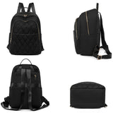 Waterproof Rhombus Backpack Women's Large Capacity Casual Travel Bag