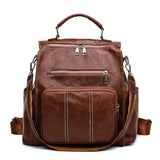 PU Leather Backpack Women Retro Backpacks Ladies School Bag Casual Backpacks