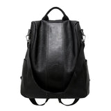 Stylish PU Leather Women's Backpack Anti-Theft Casual Bags