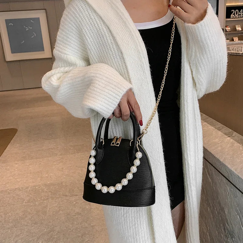 PU Leather Crossbody Bag Woman Handbag Shoulder Bag Small Shell All-match