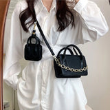 Stylish PU Leather Chain Shoulder Bag for Women