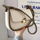 PU Leather Shoulder Bags Solid Handbags Crossbody Female