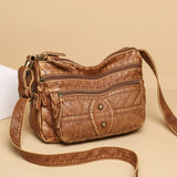 PU Leather Women Handbags Retro Shoulder Crossbody Bags Female Messenger Sac