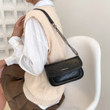 PU Leather Crossbody Bag Chain Shoulder Handbag