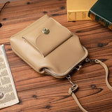 Vintage Solid Pocket Shell Bags 2 Straps Women Shoulder Crossbody Bag