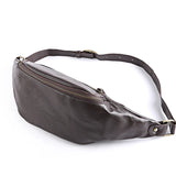 Men's Leather Waist Bag Fanny Pack Belt Bag Pouch