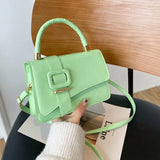 PU Leather Women Handbags Female Shoulder Bag Small Square Bag