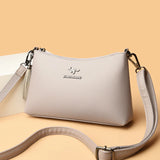 Women's PU Leather Shoulder Bag Casual Messenger Bag Wallet