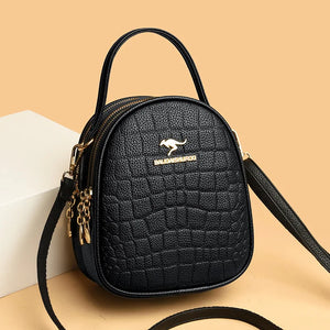Crocodile Pattern Small Round Shoulder Bag